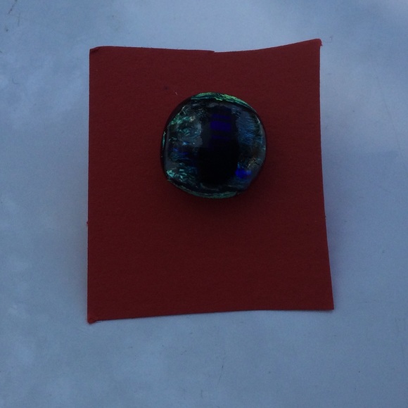 Hand Blown Glass Eye Pin - Picture 2 of 5
